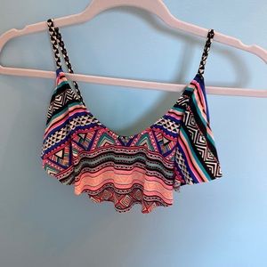 colorful/flowy bikini top